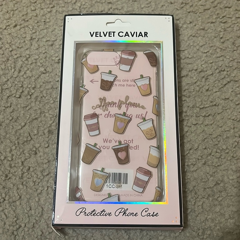 Velvet Caviar coffee please iPhone 7 Plus protective case